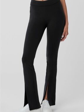 Alo Black Split Flared Leggings